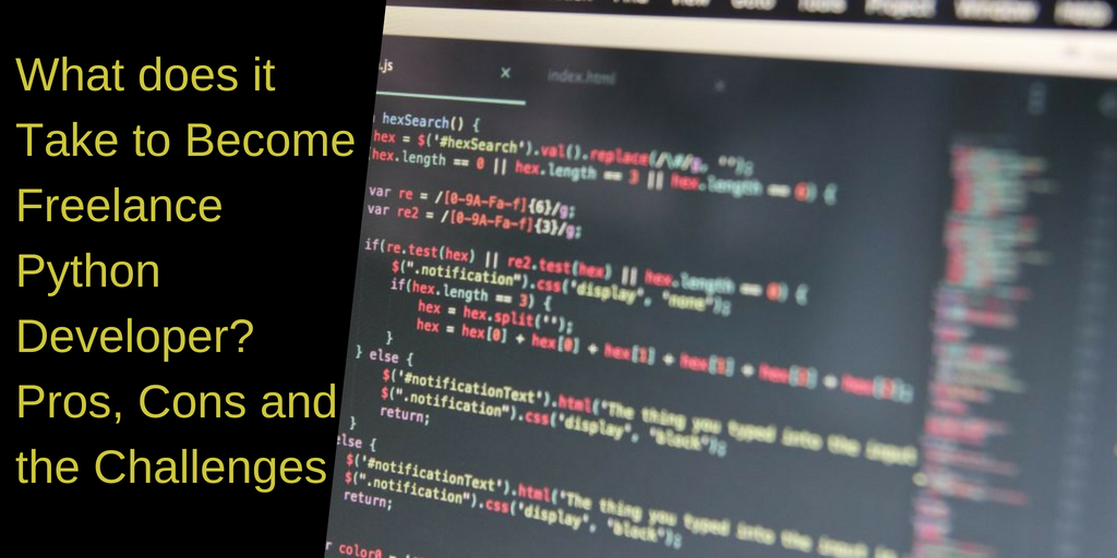 What does it Take to Become Freelance Python Developer? The Pros, Cons and the Challenges